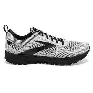 Brooks Revel 5 Road Running Shoes - Mens, White/Black | IE-VNO523794